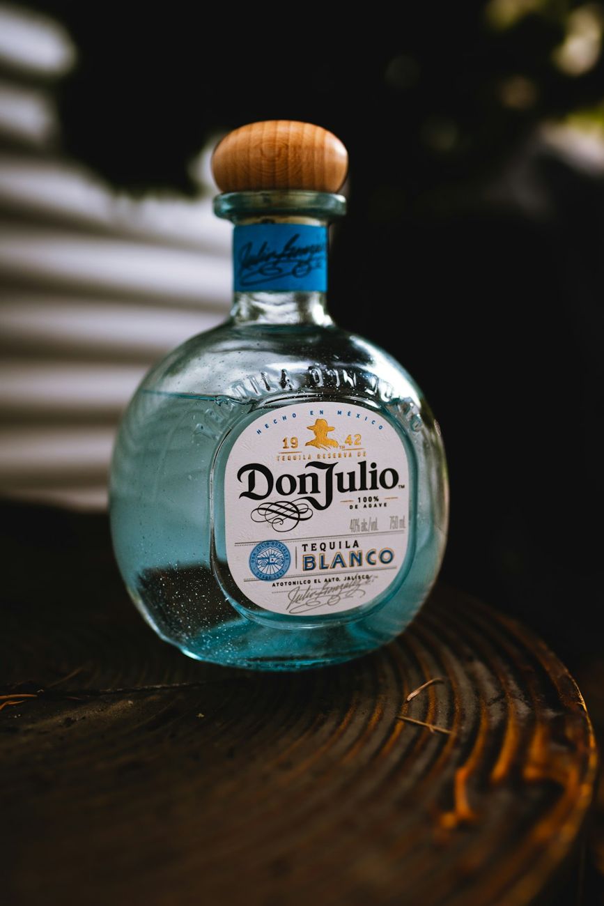Reposado tequila bottle
